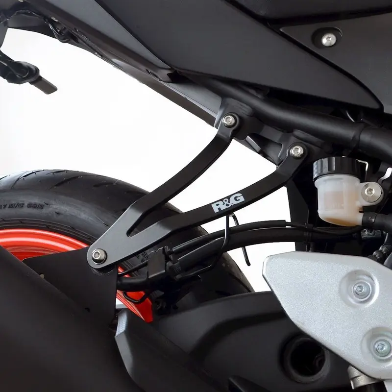 Zniżka Mocowanie wydechu + zaślepka podnóżka RG RACING YAMAHA MT-25 BLACK