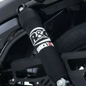 Darmowy zwrot Osłona amortyzatora RG RACING 12 X 8 YAMAHA XMAX 400/HONDA SH300I/HONDA CBF125 09- PARA BLACK