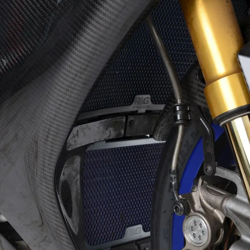 Wysoka jakość Osłona chłodnicy RG RACING YAMAHA YZF-R1M 20- TITANIUM