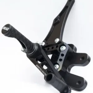 Łatwy zwrot Podnóżki regulowane RG RACING SUZUKI GSXR600/750 K6-L0 ZESTAW BLACK