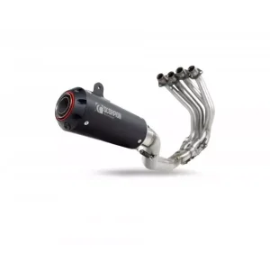 Bezpieczna płatność Kompletny Układ Wydechowy Scorpion Kawasaki Ninja ZX-25R 2020/+ Red Power Czarna Ceramika PKA140SYSBCER