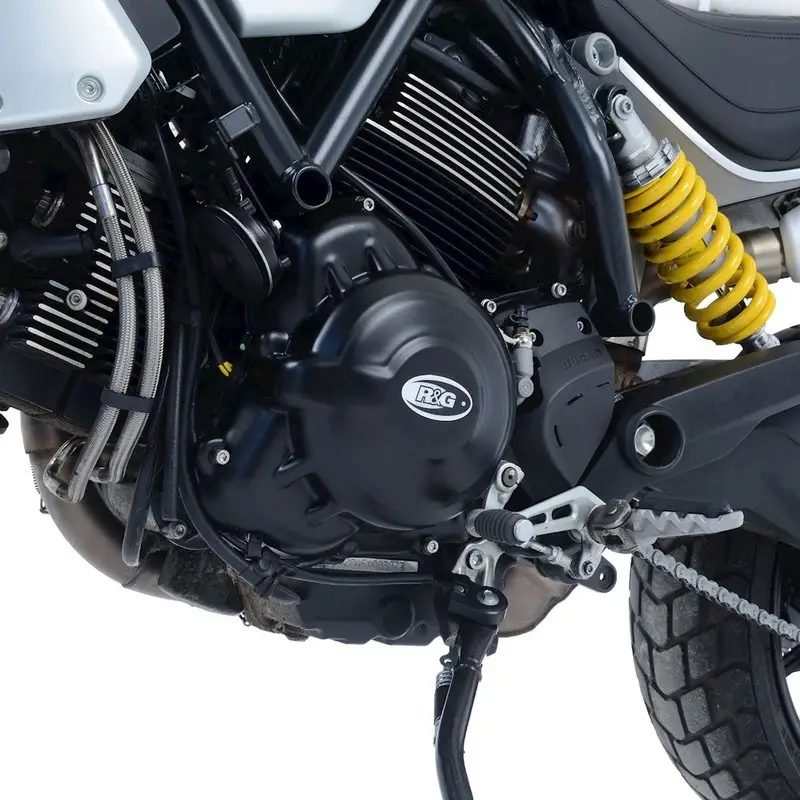 Wyjątkowa oferta Zestaw osłon silnika RG RACING DUCATI SCRAMBLER 1100 18- (2 części) DO SPRZĘGŁA MECHANICZNEGO BLACK