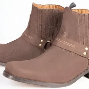 Buty kowbojki motocyklowe KONTRABANDA brązowe Darmowy zwrot