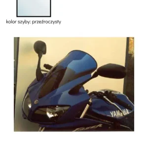 Dostępne od ręki Szyba motocyklowa MRA Touring "T" Yamaha FZS 600 Fazer [02-03] przeźroczysta