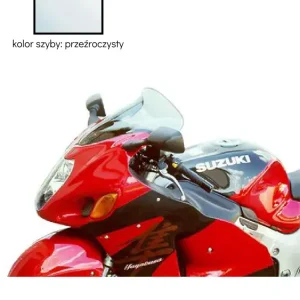 Bezpieczna płatność Szyba motocyklowa MRA Touring "T" Suzuki GSX-R 1300 Hayabusa (99-07) przeźroczysta