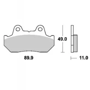 Ostatnia szansa KLOCKI HAMULCOWE SBS 542 HF