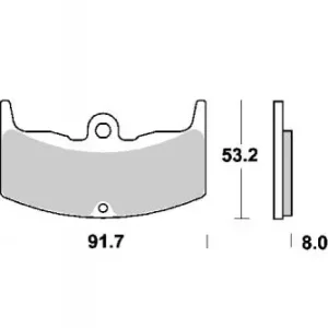 Premium KLOCKI HAMULCOWE SBS 552 HF