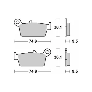 KLOCKI HAMULCOWE SBS 604 RSI Nowy