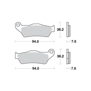 Ostatnia szansa KLOCKI HAMULCOWE SBS 671 RSI