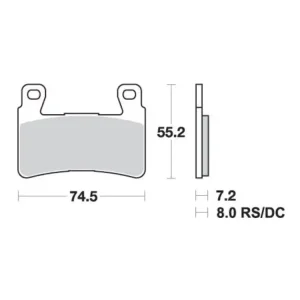 KLOCKI HAMULCOWE SBS 734 HS Oferta czasowa