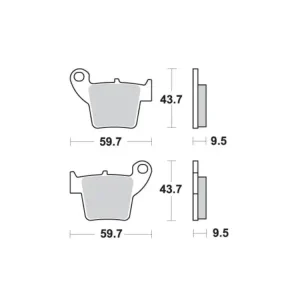 KLOCKI HAMULCOWE SBS 777 SI Bestseller