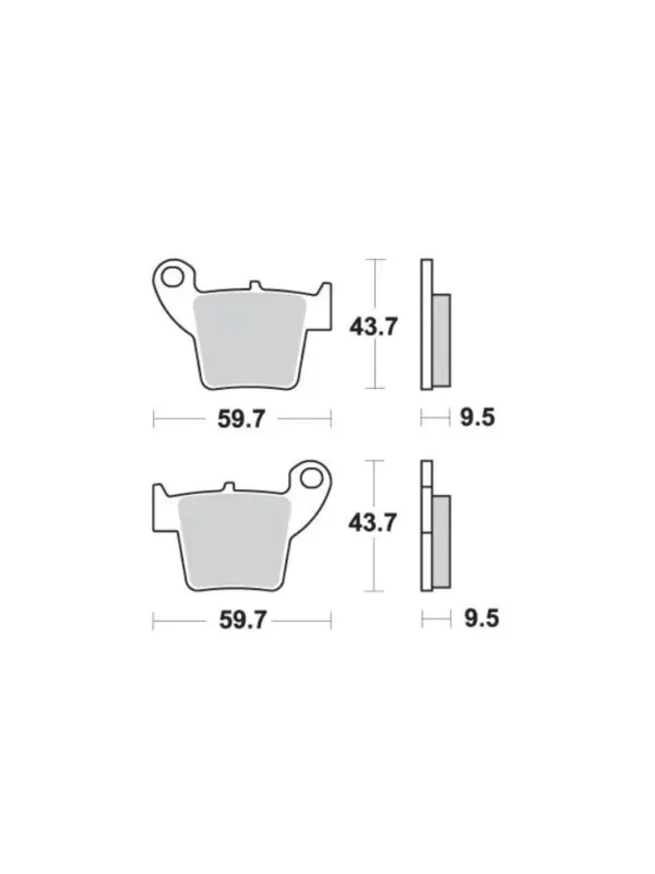 KLOCKI HAMULCOWE SBS 777 SI Bestseller