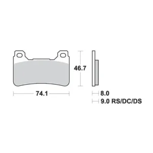 KLOCKI HAMULCOWE SBS 809 HS Oferta