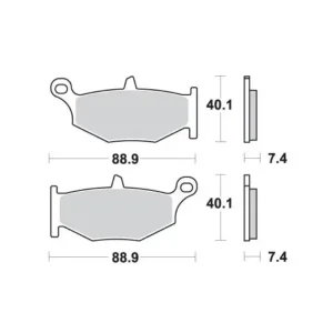 Zniżka KLOCKI HAMULCOWE SBS 833 LS