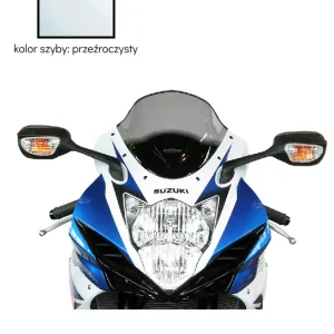 Ograniczona ilość Szyba motocyklowa MRA Racing "R" Suzuki GSX-R 600 (11-)/ 750 (11-23) przeźroczysta