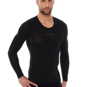 Zniżka Koszulka unisex Brubeck Base Layer z długim rękawem czarna