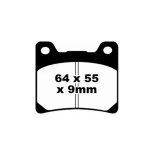 Klocki hamulcowe EBC FA088V 64 x 55 x 9mm na przód Obniżka ceny
