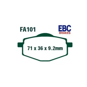 Klocki hamulcowe EBC FA101 NA TYŁ Darmowy zwrot