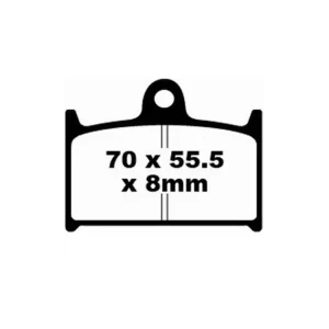 Ekspresowa dostawa Klocki hamulcowe EBC FA145 70 x 55.5 x 8mm NA PRZÓD