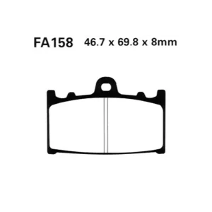 Promocja Klocki hamulcowe EBC FA158 46.7 x 69.8 x 8mm NA PRZÓD