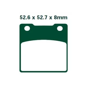 Klocki hamulcowe EBC FA161 52.6 x 52.7 x 8mm NA TYŁ Sprawdź teraz