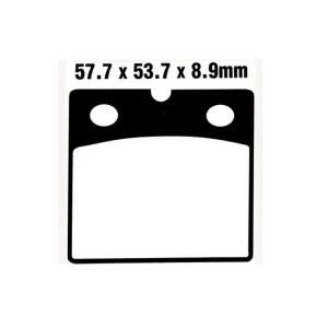 Tylko dziś Klocki hamulcowe EBC FA171HH 57.7 x 53.7 x 8.9mm NA PRZÓD