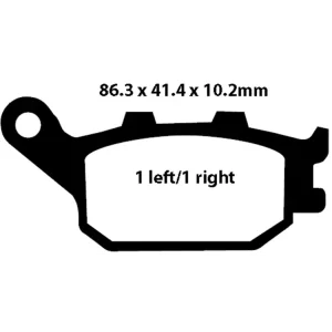 Kup online Klocki hamulcowe EBC FA174V 86.3 x 41.4 x 10.2mm NA TYŁ