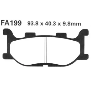 Cena promocyjna Klocki hamulcowe EBC FA199V 93.8 x 40.3 x 9.8mm na przód