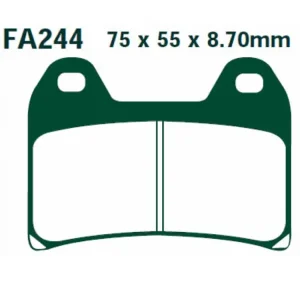 Klocki hamulcowe EBC FA244HH 75 x 55 x 8.7mm NA PRZÓD Hit sprzedaży