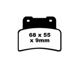 Klocki hamulcowe EBC FA432HH 68 x 55 x 9mm NA PRZÓD Nowy