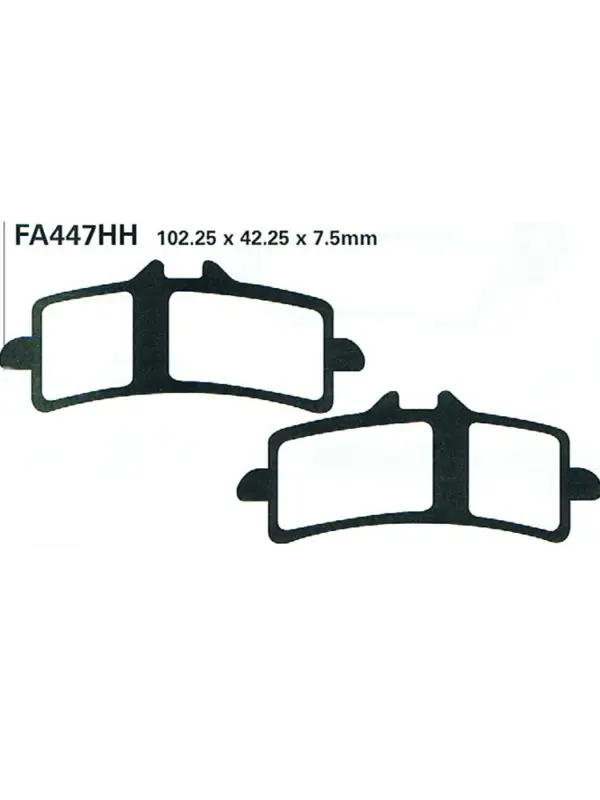 Klocki hamulcowe EBC EPFA447HH 102.25 x 42.25 x 7.5mm NA PRZÓD Zamów dziś