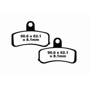 Klocki hamulcowe EBC FA457HH 90.6 x 62.1 x 8.1mm na przód Hit sprzedaży