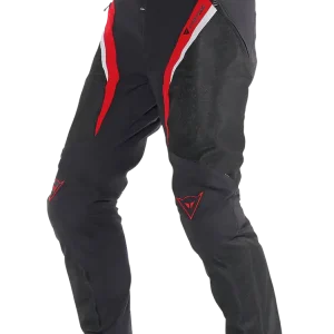 Taniej Spodnie motocyklowe tekstylne Dainese Drake Super Air Tex czarno-czerwone