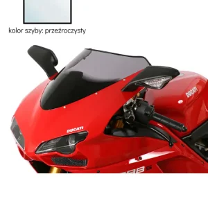 Szyba motocyklowa MRA oryginalny kształt "O" Ducati 848/1098/1198/R/S przeźroczysta Nowość