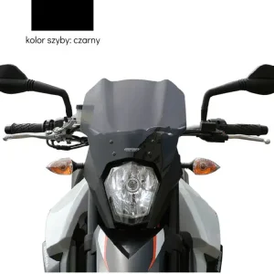 Szyba motocyklowa MRA Touring "T" KTM 990 Supermoto SM (08-23)/ SMR (08-15) czarna Promocja