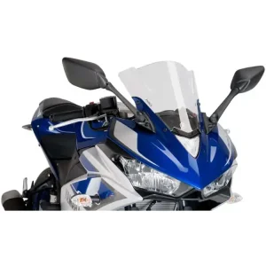 Bezpieczna płatność Szyba sportowa PUIG do Yamaha YZF R3 (15-18) przezroczysta