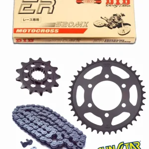 Kup online YAMAHA YZ 450F [15'] zestaw napędowy DID520 MX EXCLUSIVE RACING (łańcuch ultra wzmocniony, bezoringowy) zębatki SUNSTAR