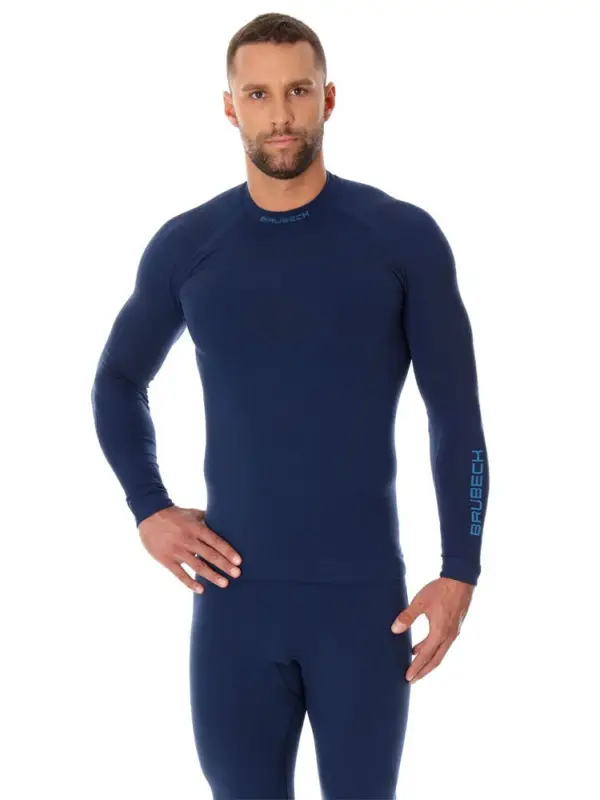 Bluza męska BRUBECK Thermo granatowa Szybka wysyłka