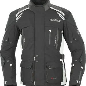 Kurtka motocyklowa tekstylna Büse Highland czarno-biała Dostępne od ręki