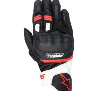Nowość Rękawice motocyklowe skórzane Alpinestars Sp-5 czarno-czerwone