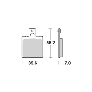 Wyprzedaż Klocki hamulcowe SBS 519 LS