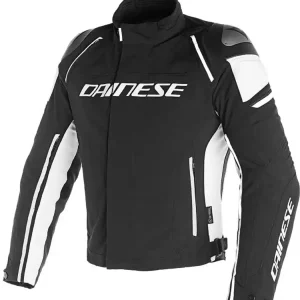 Kurtka motocyklowa tekstylna Dainese Racing 3 D-Dry® czarno-biała Oferta