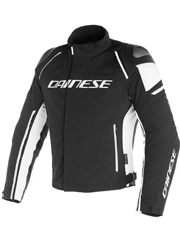 Kurtka motocyklowa tekstylna Dainese Racing 3 D-Dry® czarno-biała Oferta