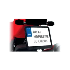 Taniej Ramka do tablicy rejestracyjnej Biketec Motorbike 3D karbonowa