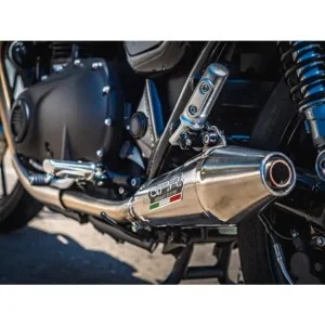 Podwójny tłumik G.P.R Vintacone [Slip-On, Stainless Steel] - Triumph Street Twin 900 [15-19] e3 Super okazja