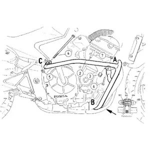 Gmole - chrom Hepco&Becker do Honda CB 600 F Hornet [03-06] Łatwy zwrot