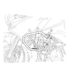Gmole - czarne Hepco&Becker do Kawasaki KLV 1000 [04-05] Nowy
