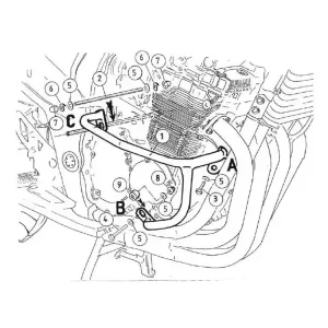 Gmole - czarne Hepco&Becker do Suzuki GSF 650 / S Bandit [-06] Kup online