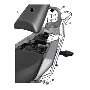 Stelaż pod kufer centralny Shad Honda CBF 125 (08-14) Promocja