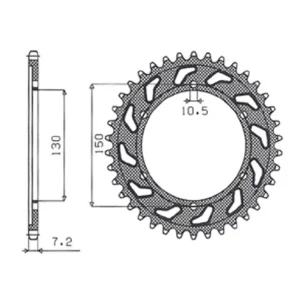 Zębatka napędzana SUNSTAR 1-4598 [48 zębów] Ograniczona ilość